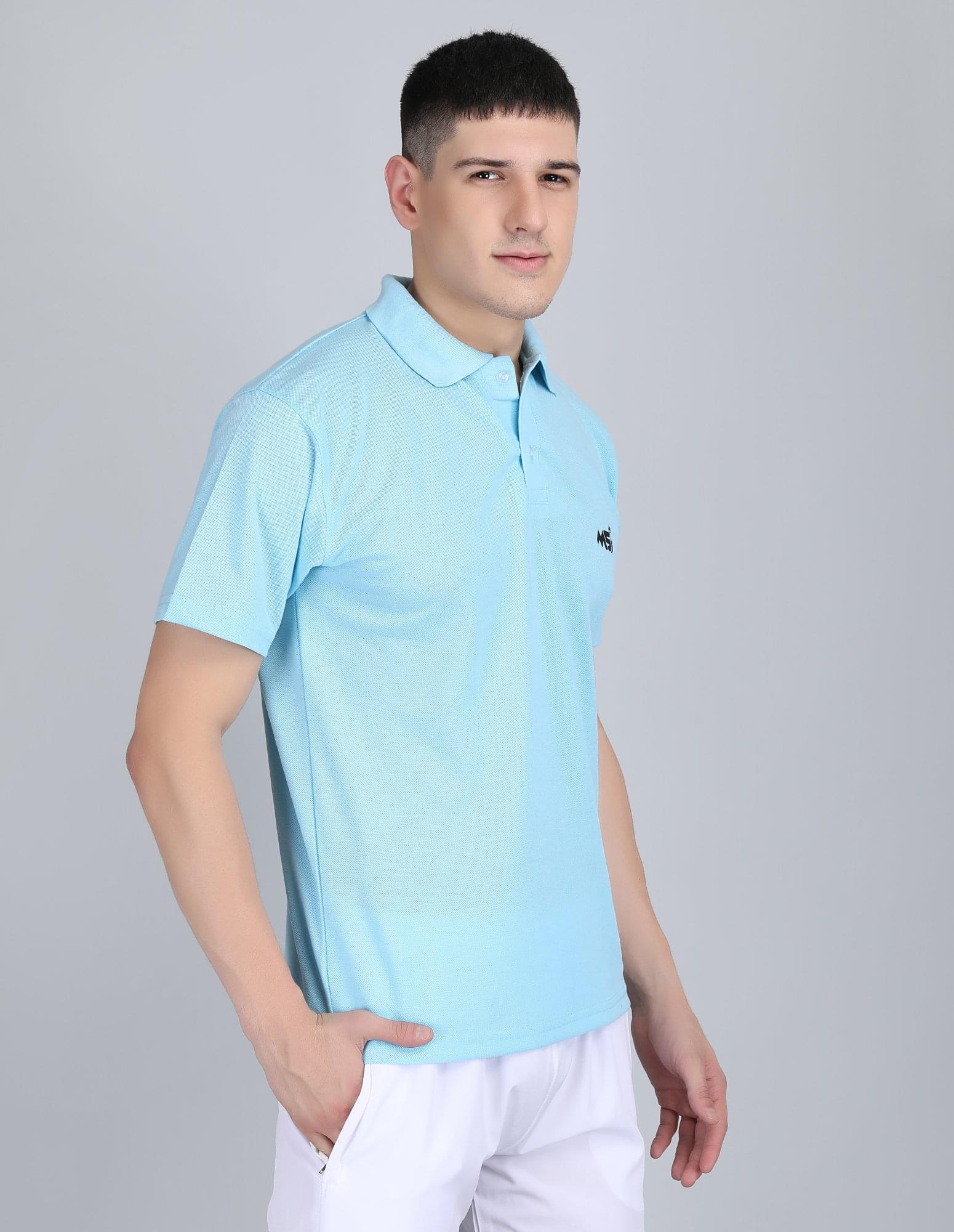 Men's Polo T-Shirt– Sky Blue | Sports MS