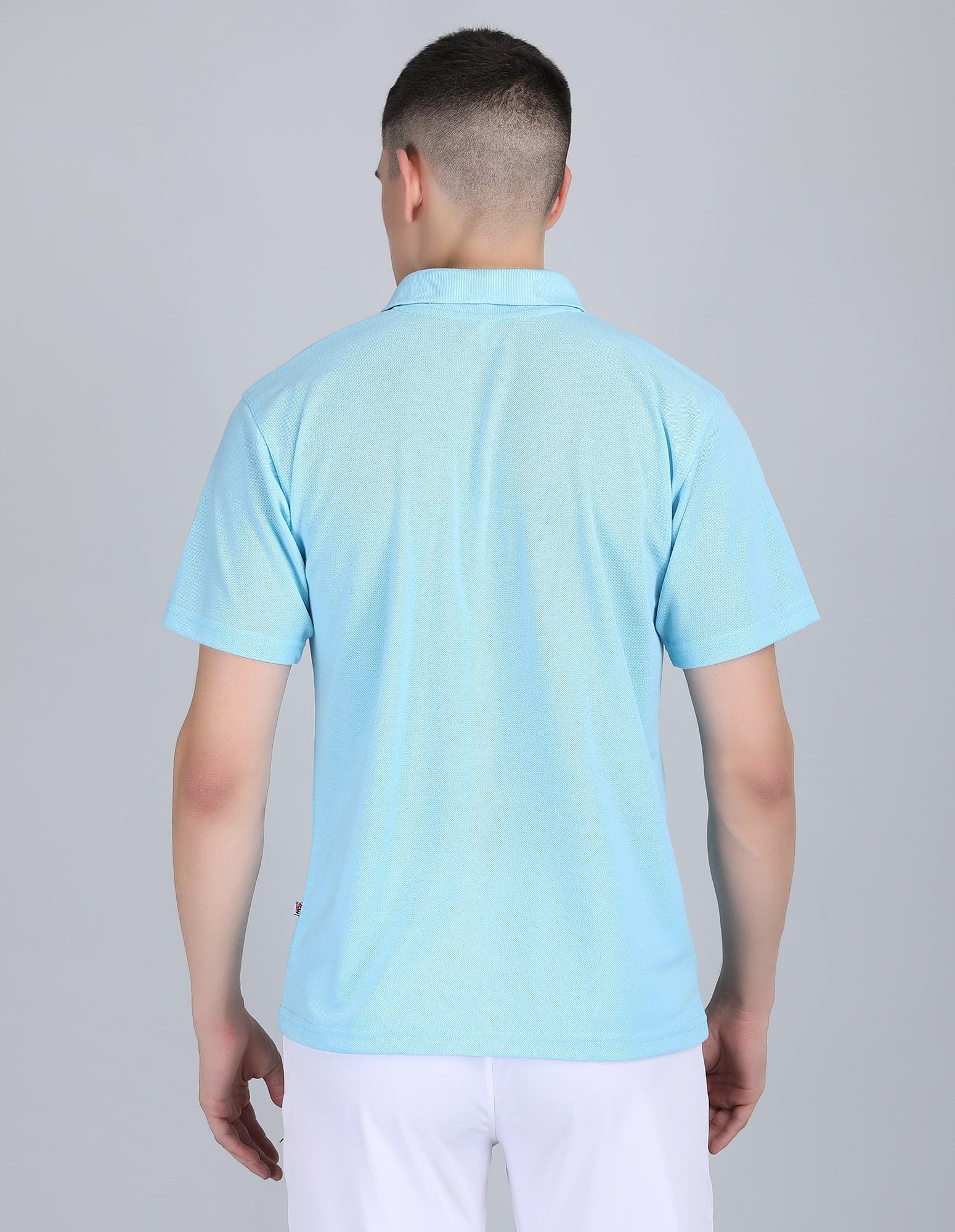 Men's Polo T-Shirt– Sky Blue | Sports MS - Image 3