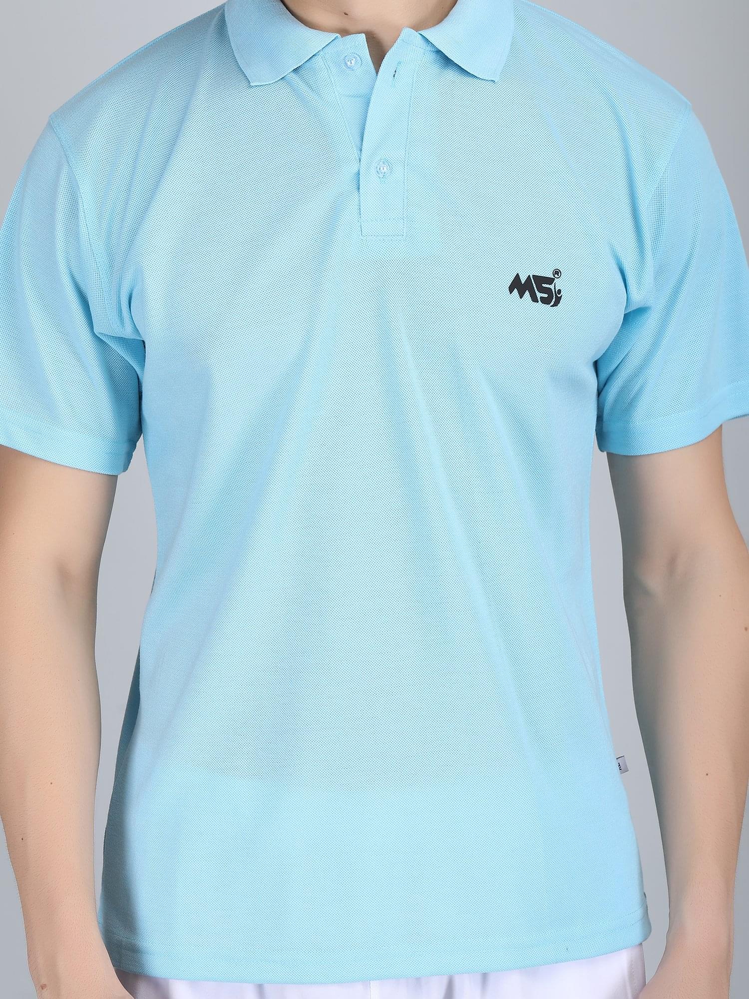 Men's Polo T-Shirt– Sky Blue | Sports MS - Image 5