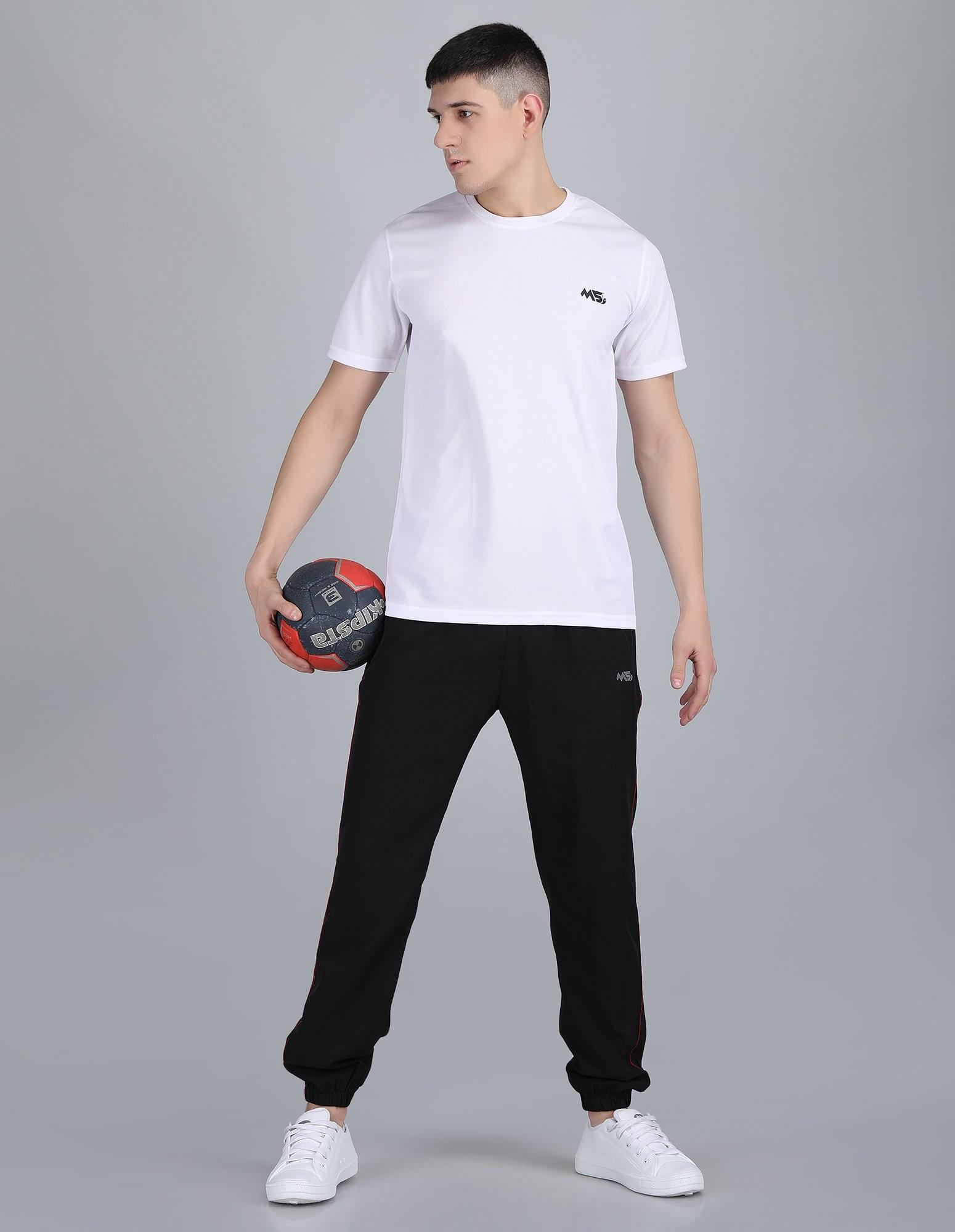 Sports MS Men's Round Neck T-Shirt-White - Image 2
