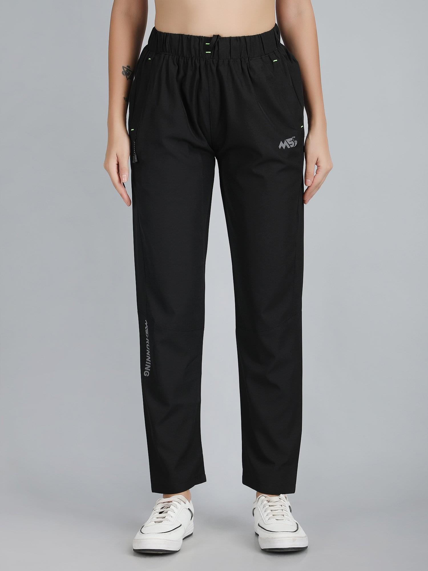 Sports MS Women's Athletic Track Pants-Black